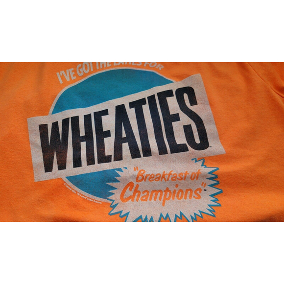 Wheaties * Breakfast of Champions Cereal Shirt General Mills Optima Tag Size Med - Picture 9 of 9